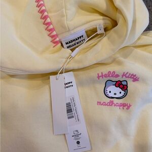 Madhappy Hello Kitty Light Yellow Kids Hoodie